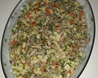 Salada de peguari com palmito 