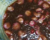 Doce de morango com chocolate