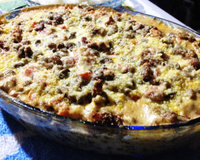 Feijão de corda com creme de leite e carne seca