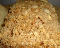 Cuca de maçã de amendoim