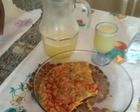 Omelete de forno colorido