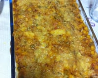 Lasanha sem presunto e queijo