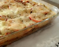 Lasanha de massa de pastel