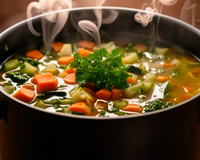Eu parei de jogar cascas e talos de legumes fora depois que descobri no TudoGostoso como transformá-los em um caldo caseiro