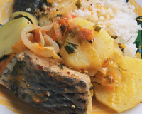 Fillé de peixe com batatas