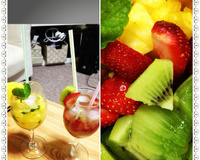 Drinks de frutas sem álcool