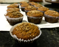 Muffin integral de maçã