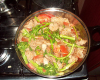 Refogado de frango com brócolis