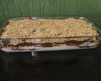 Pavê de amendoim e chocolate