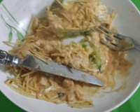 Batata recheada com estrogonofe e requeijão