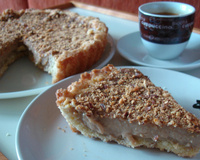 Torta de café com amêndoas