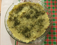 Purê de batata doce com salsinha