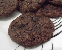Biscoito de chocolate e aveia