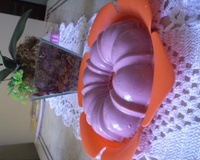 Sorvete de desenformar com calda