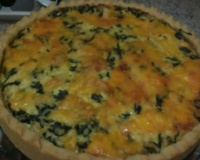 Quiche de ricota com espinafre