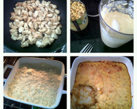 Gratinado de frango com milho