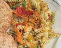 Macarrão com legumes