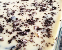 Pavê de chocolate branco com Negresco