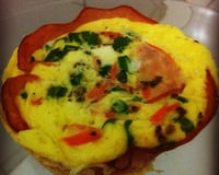 Omelete de micro-ondas fit