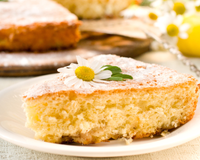 Bastou uma mordida para lembrar: este bolo de camomila é um dos mais saborosos que já experimentei