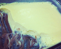 Mousse de maracujá com chocolate