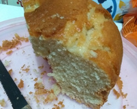 Bolo de tapioca com goma hidratada