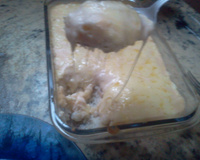 Arroz de forno ao molho branco