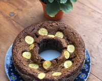 Bolo integral de banana e maçã