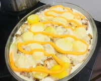 Frango cremoso com batata