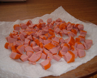 Petisco de salsicha ressecada