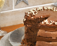 Torta gelada de chocolate