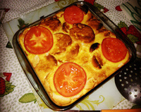 Torta salgada de pão duro