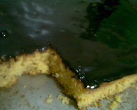 Bolo de farinha de milho e chocolate