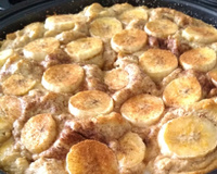 Bolo diet de banana, sem farinha e sem açúcar