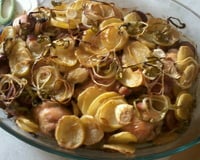 Frango assado na cerveja com bacon e calabresa