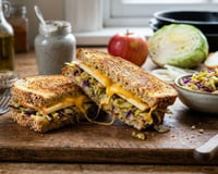 Torradas quentinhas com repolho e queijo: uma receita fácil para um jantar reconfortante
