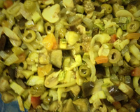 Antepasto de berinjela ao forno de microondas