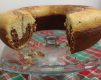 Bolo mesclado de liquidificador