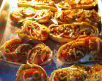 Pizza de pão amanhecido