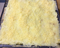 Lasanha de purê de batata e frango