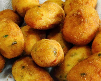 Bolinho de bacalhau com mandioquinha
