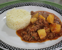 Carne Moída com Batatas Rapidinha