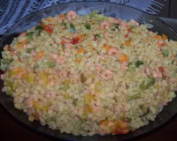 Salada de macarrão padre nosso com camarão