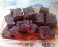 Paçoca de amendoim e chocolate meio amargo