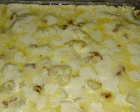 Batata suzy com creme de queijo