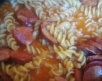 Macarrão com calabresa