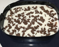 Pavê de chocolate com biscoito de maizena