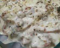 Frango cremoso com batata