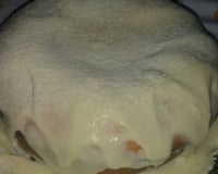 Bolo vulcão de leite ninho