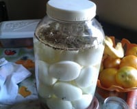 Ovos de galinha em conserva